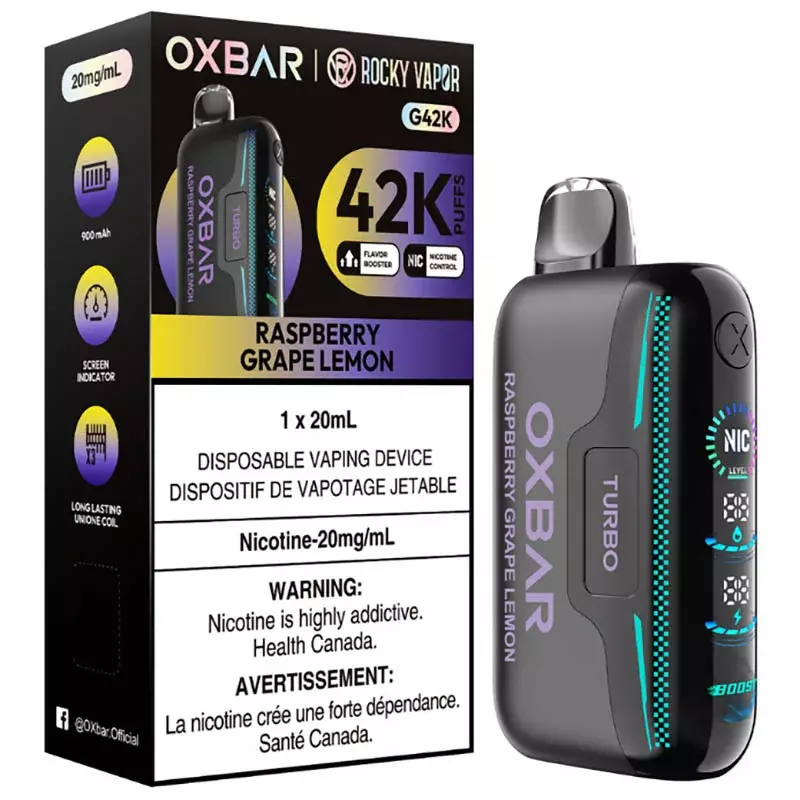 Oxbar x Rocky Vapor G42K – Disposable Vape Device